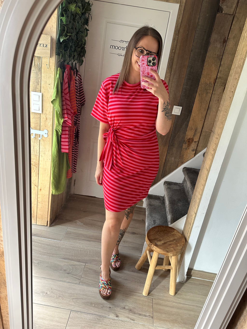 Liv Dress Barbie Pink/Red