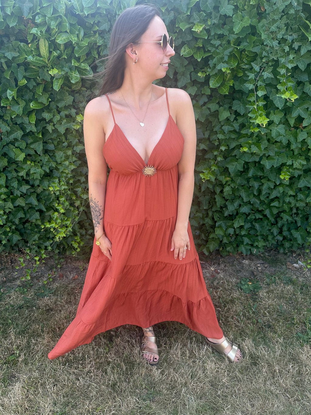 Helena Dress Terracotta