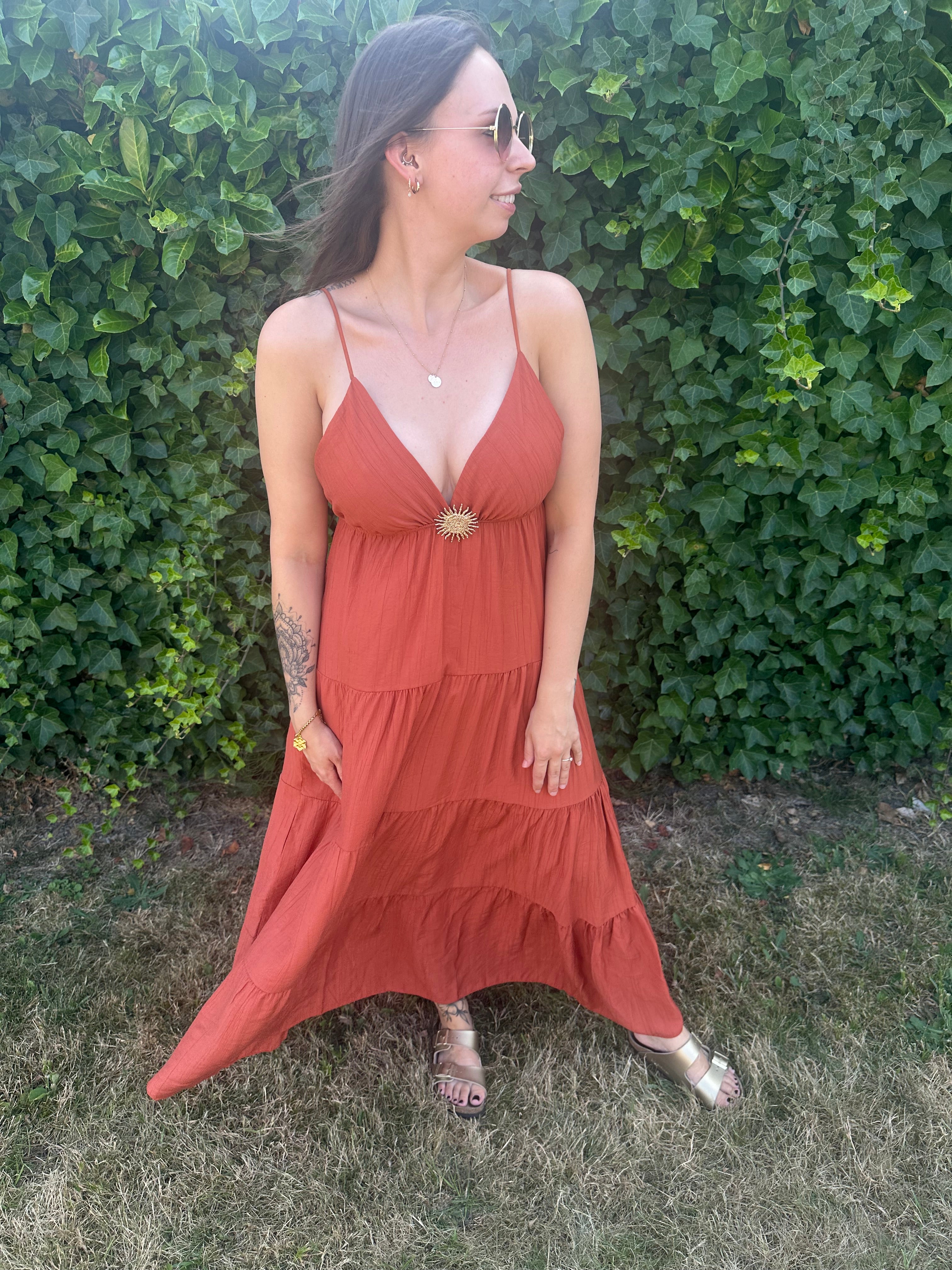 Helena Dress Terracotta