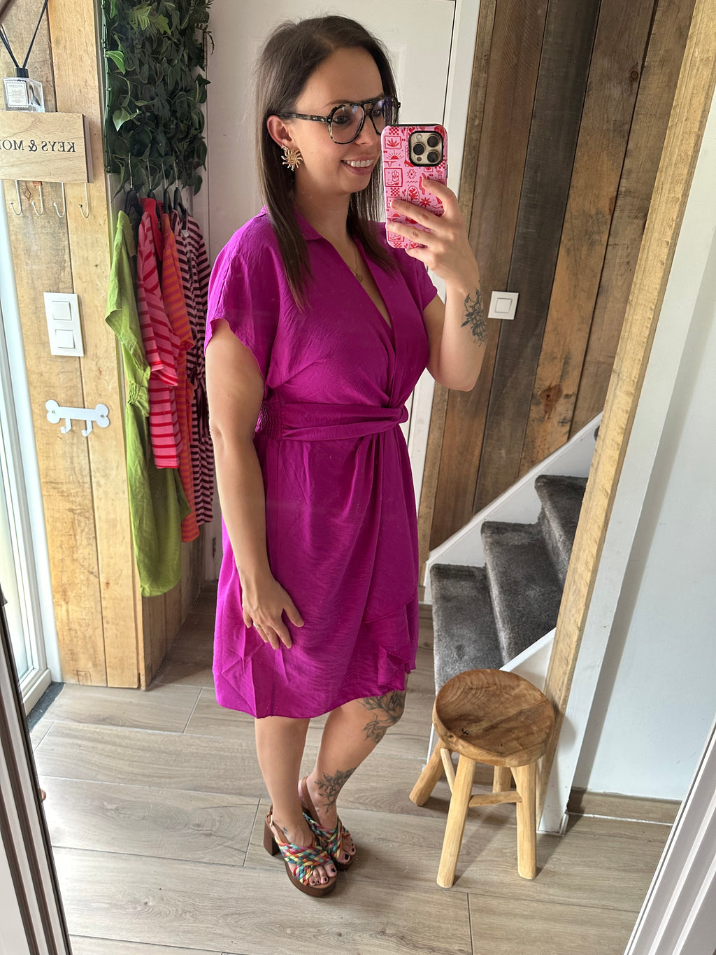 Lexie Dress Fuchsia
