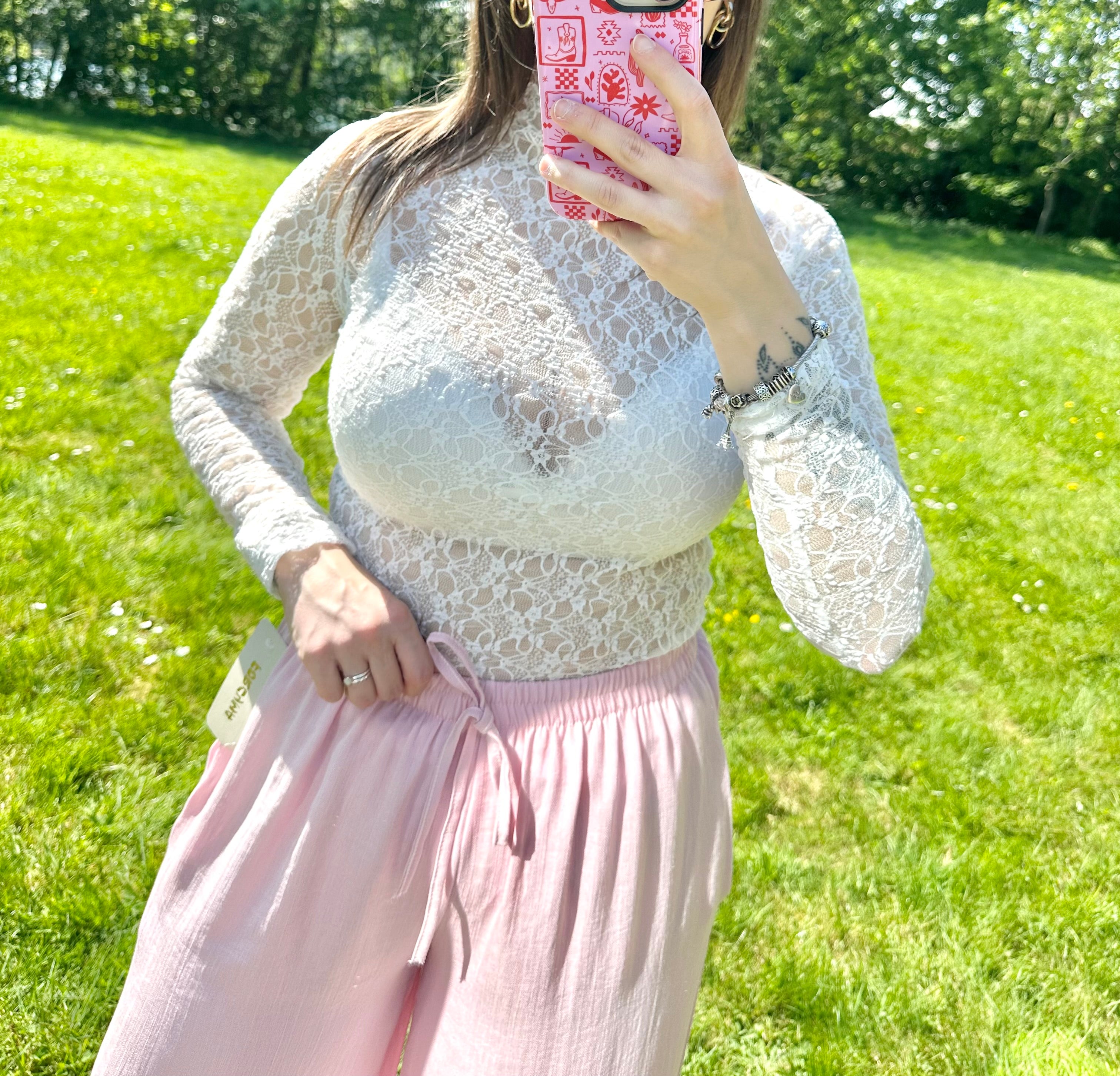 Sofie Lace Top White