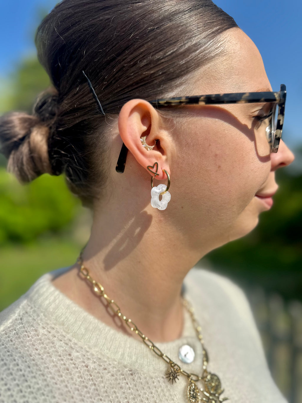 Stella Oorbellen White