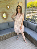 Sabrina Dress Polka Dots Burgundy