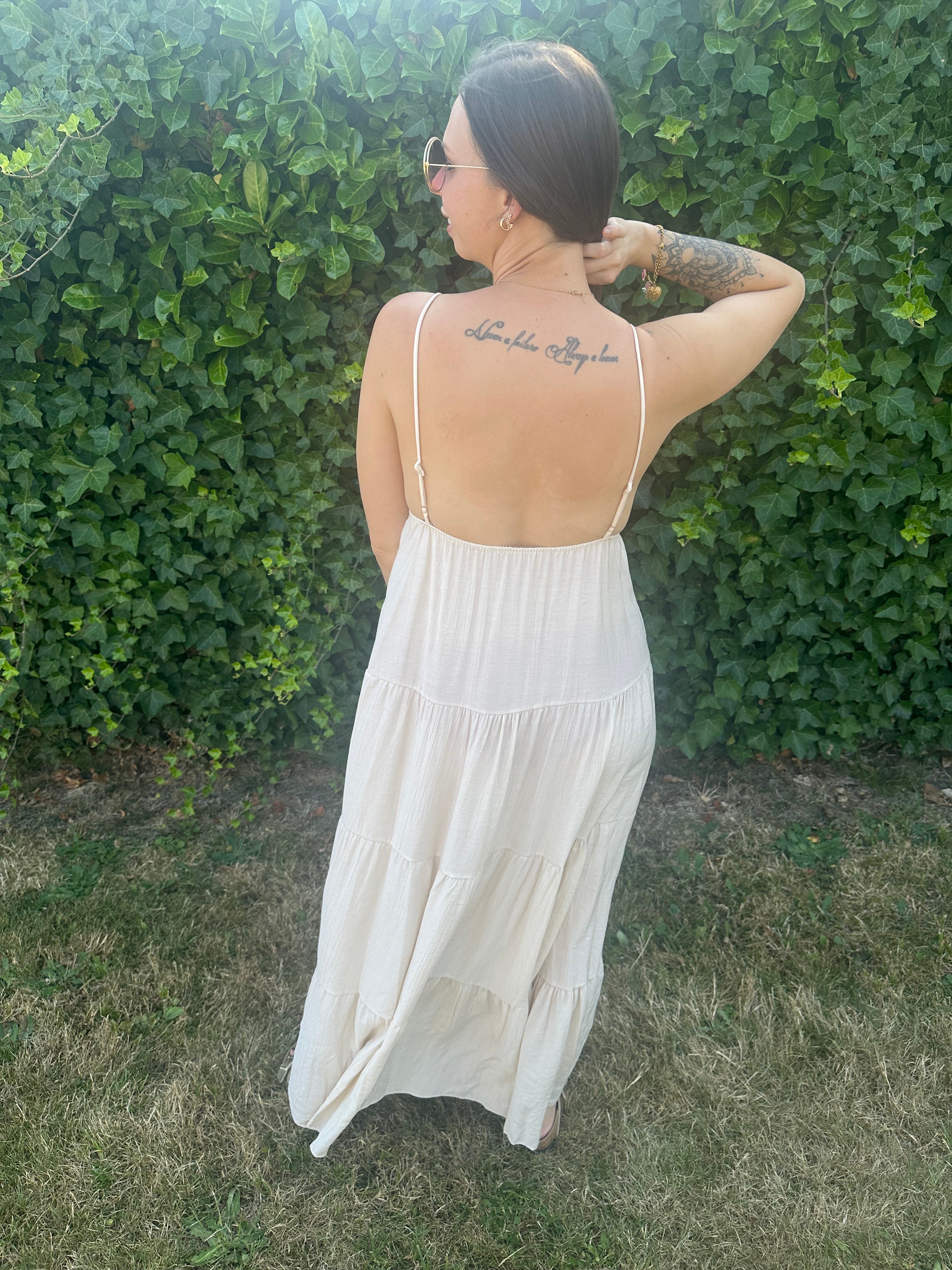 Helena Dress Beige