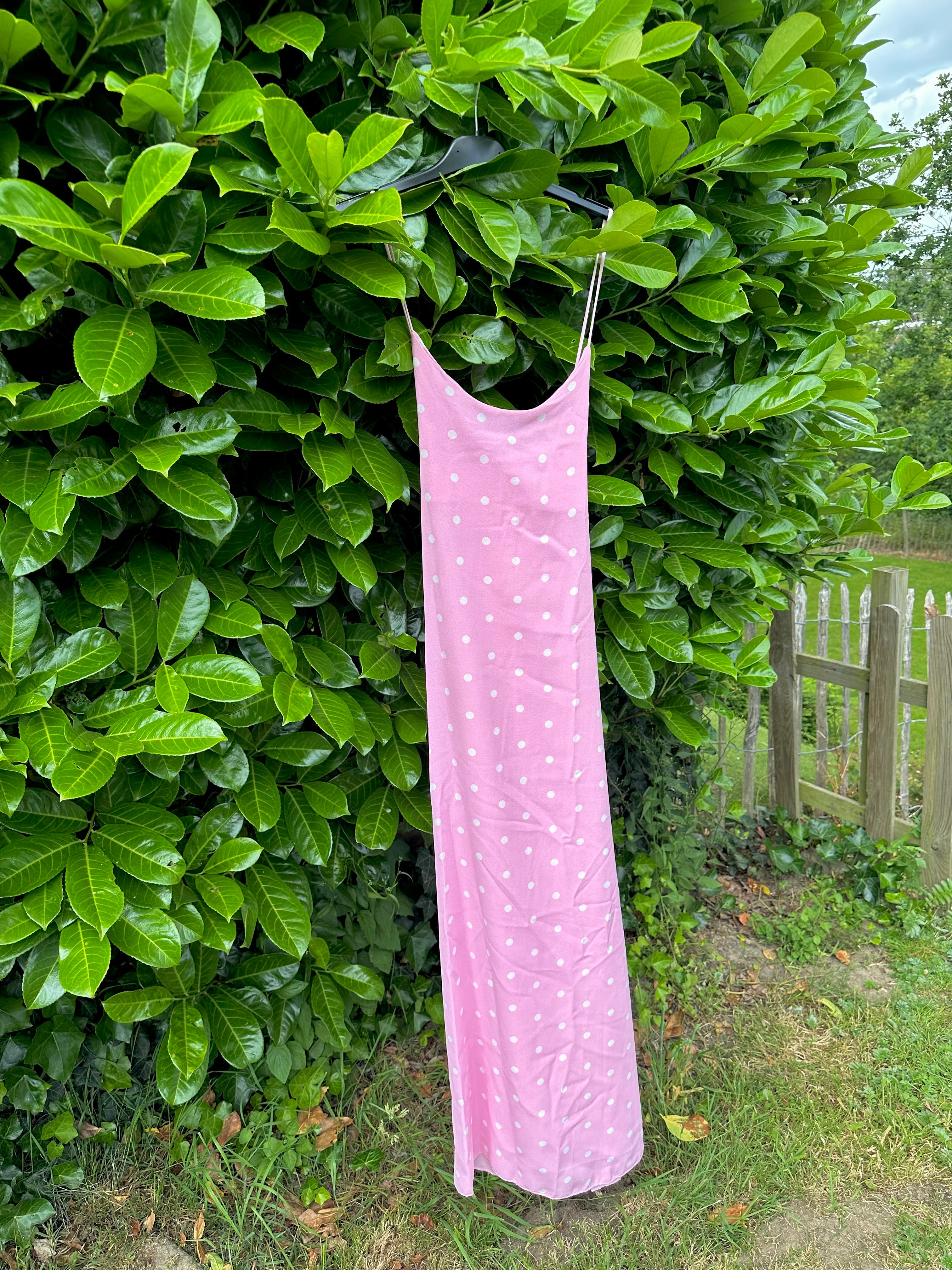 Estée Dress Polka Dot Pink