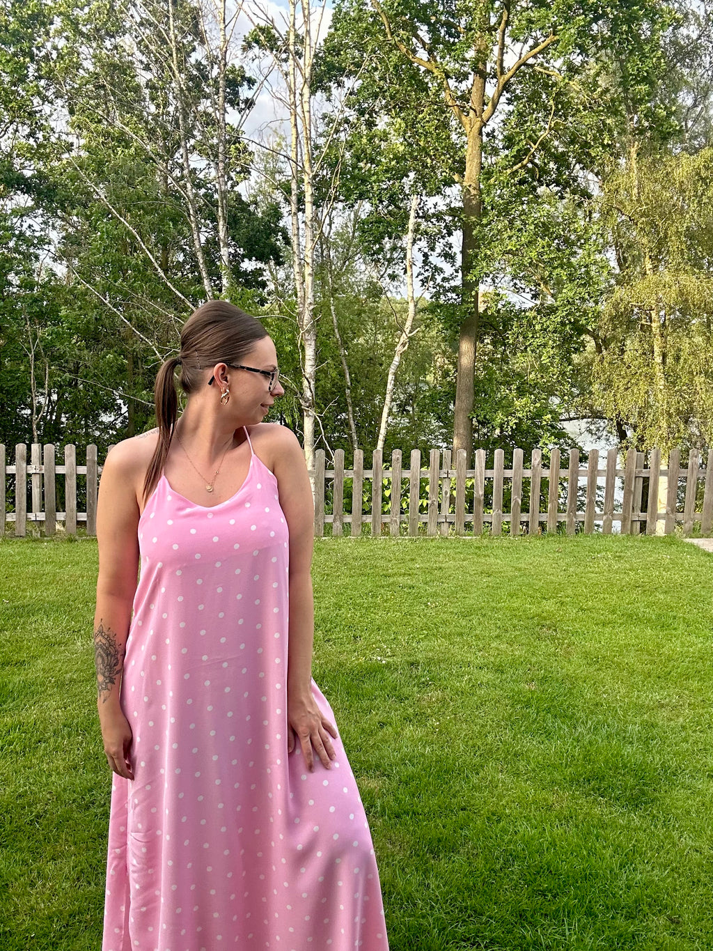 Estée Dress Polka Dot Pink