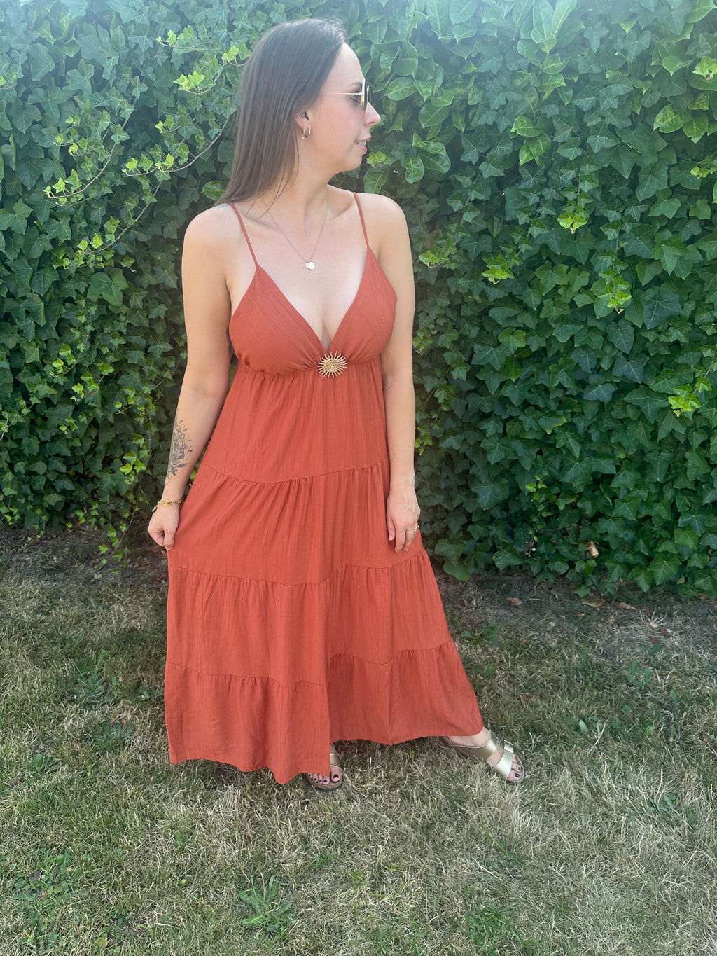Helena Dress Terracotta