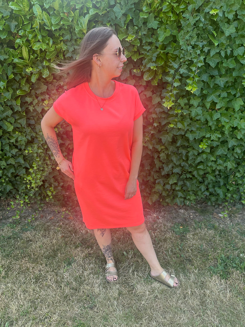 Nathalie Dress Neon Oranje