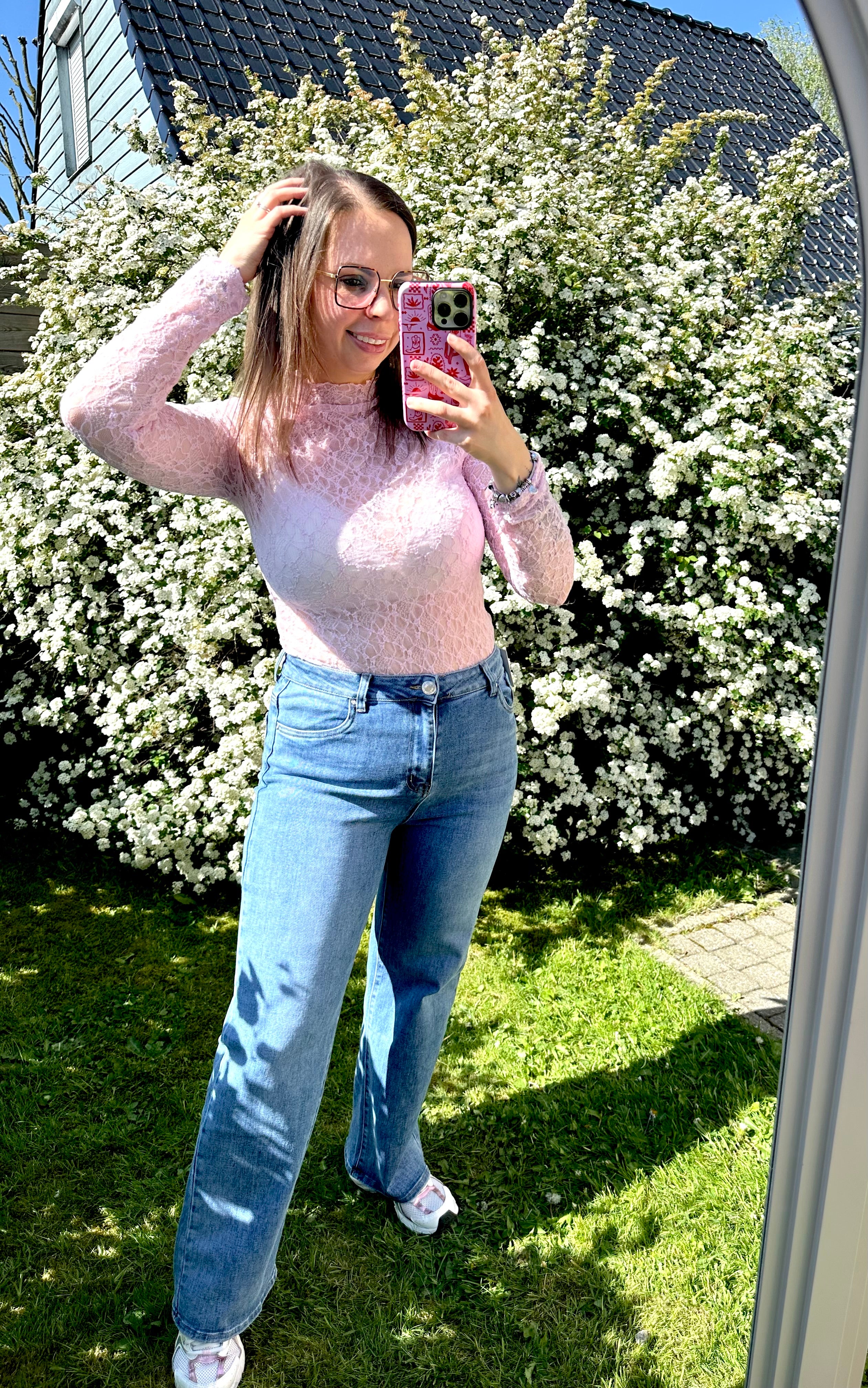 Sofie Lace Top Pink
