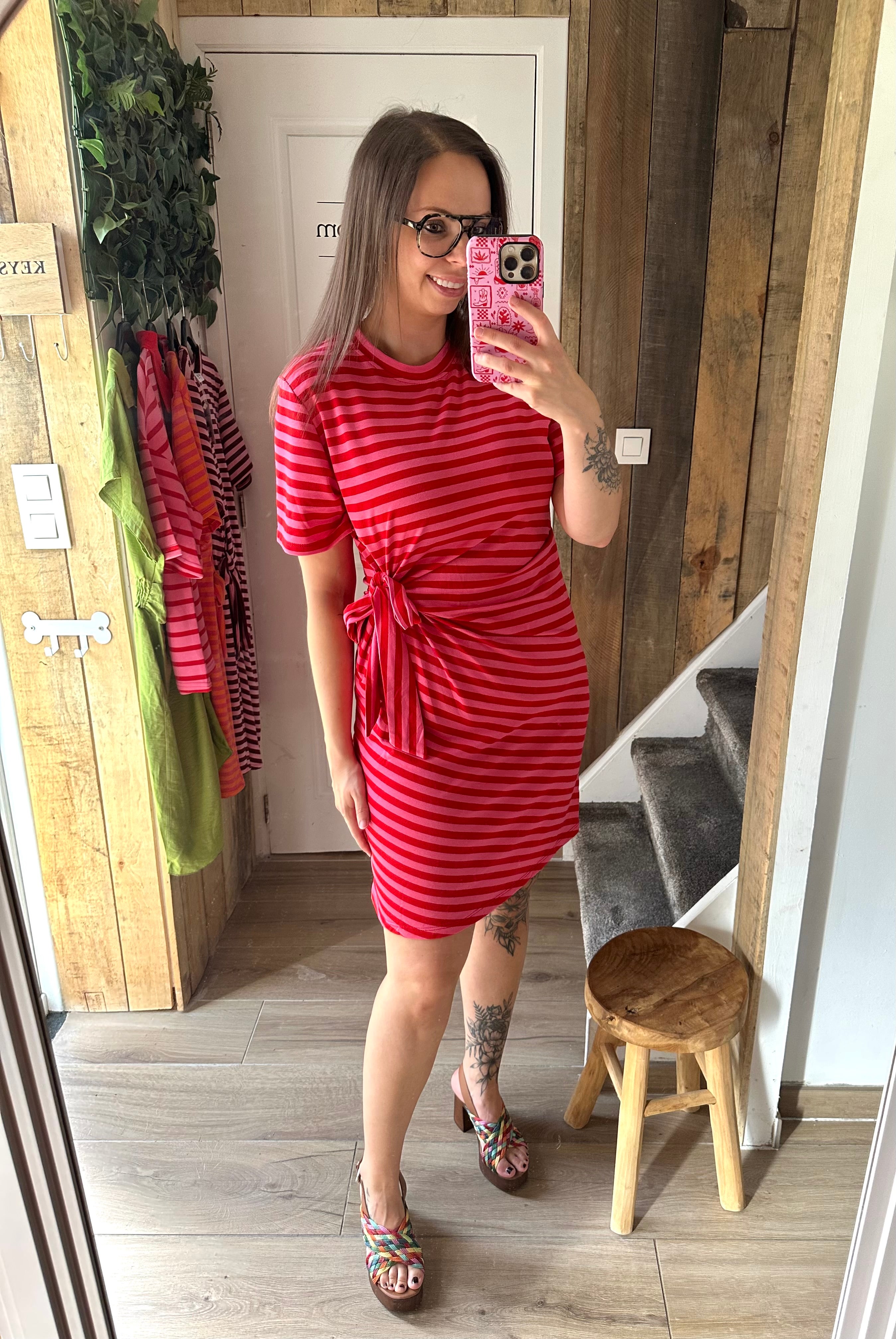 Liv Dress Barbie Pink/Red