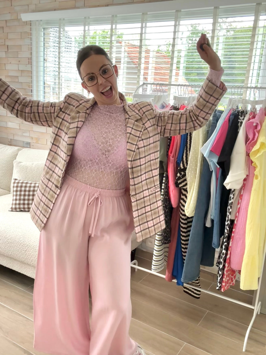 Ann Blazer Pink