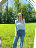 Evelien Alpaca Sleeveless Vest Sky Blue