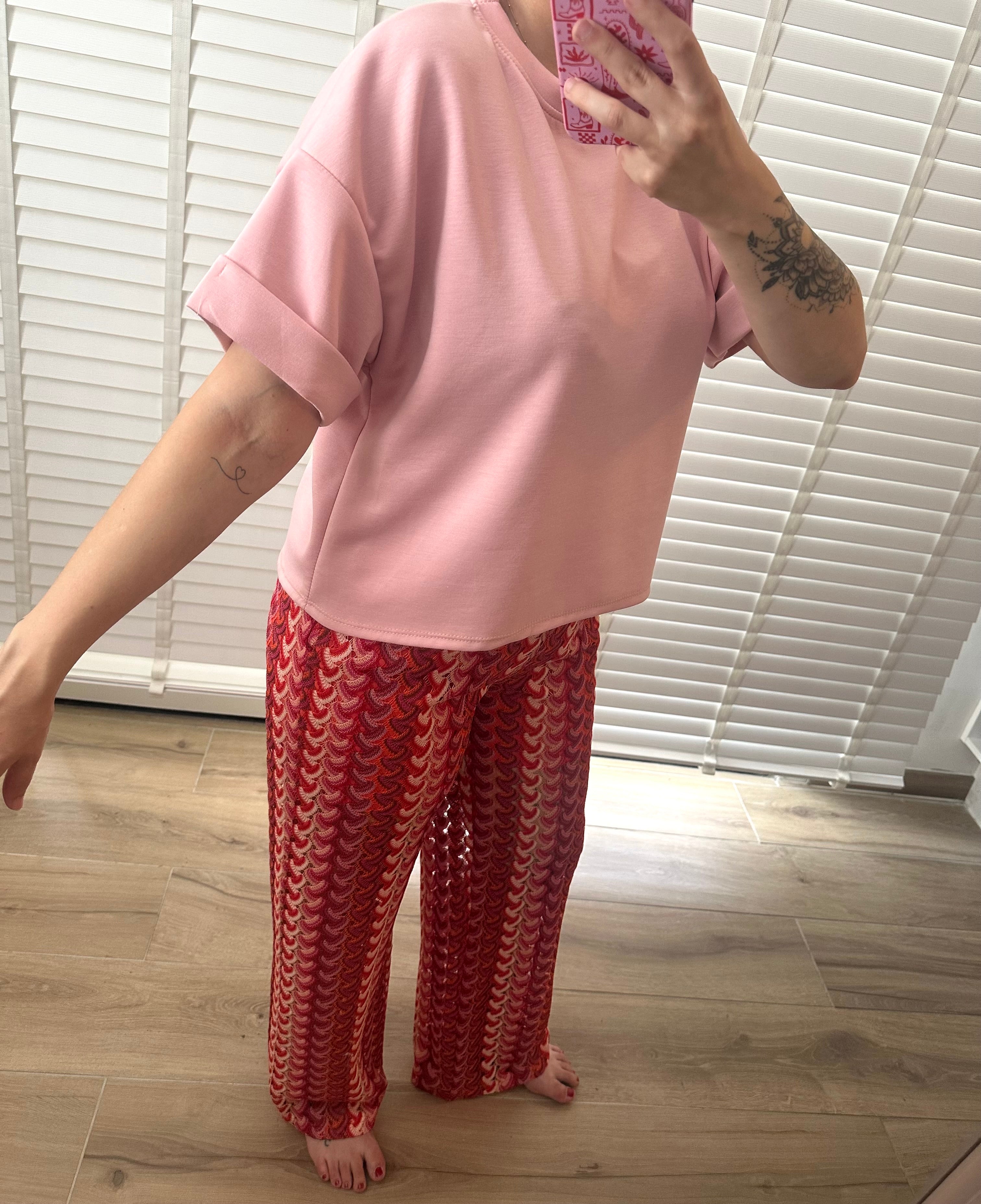 Imke T-shirt Rose Shadow