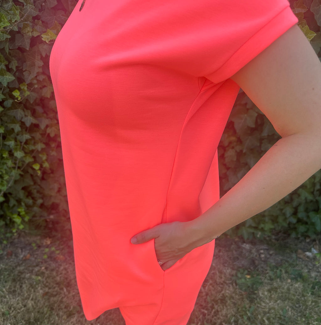 Nathalie Dress Neon Oranje