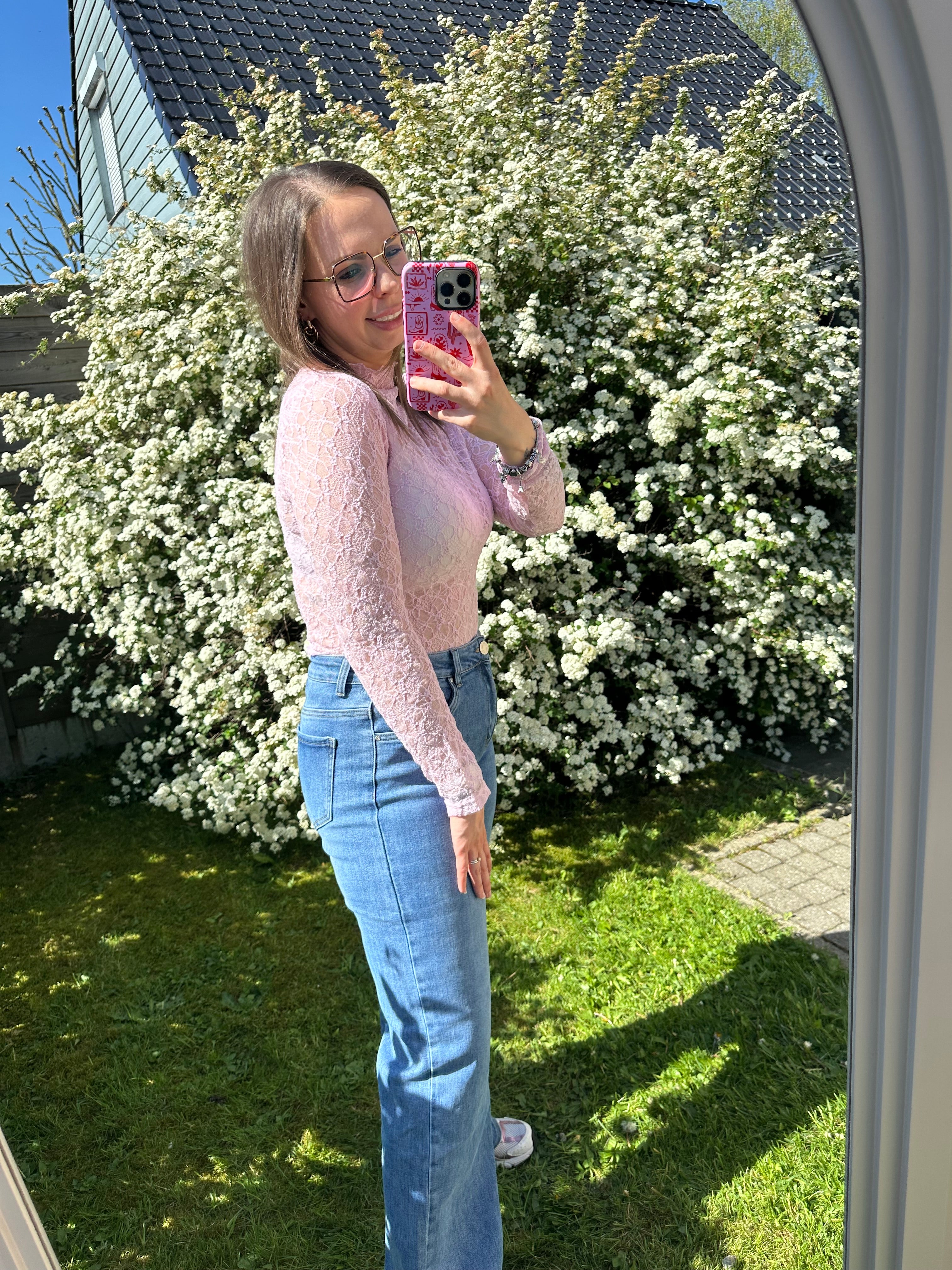 Sofie Lace Top Pink