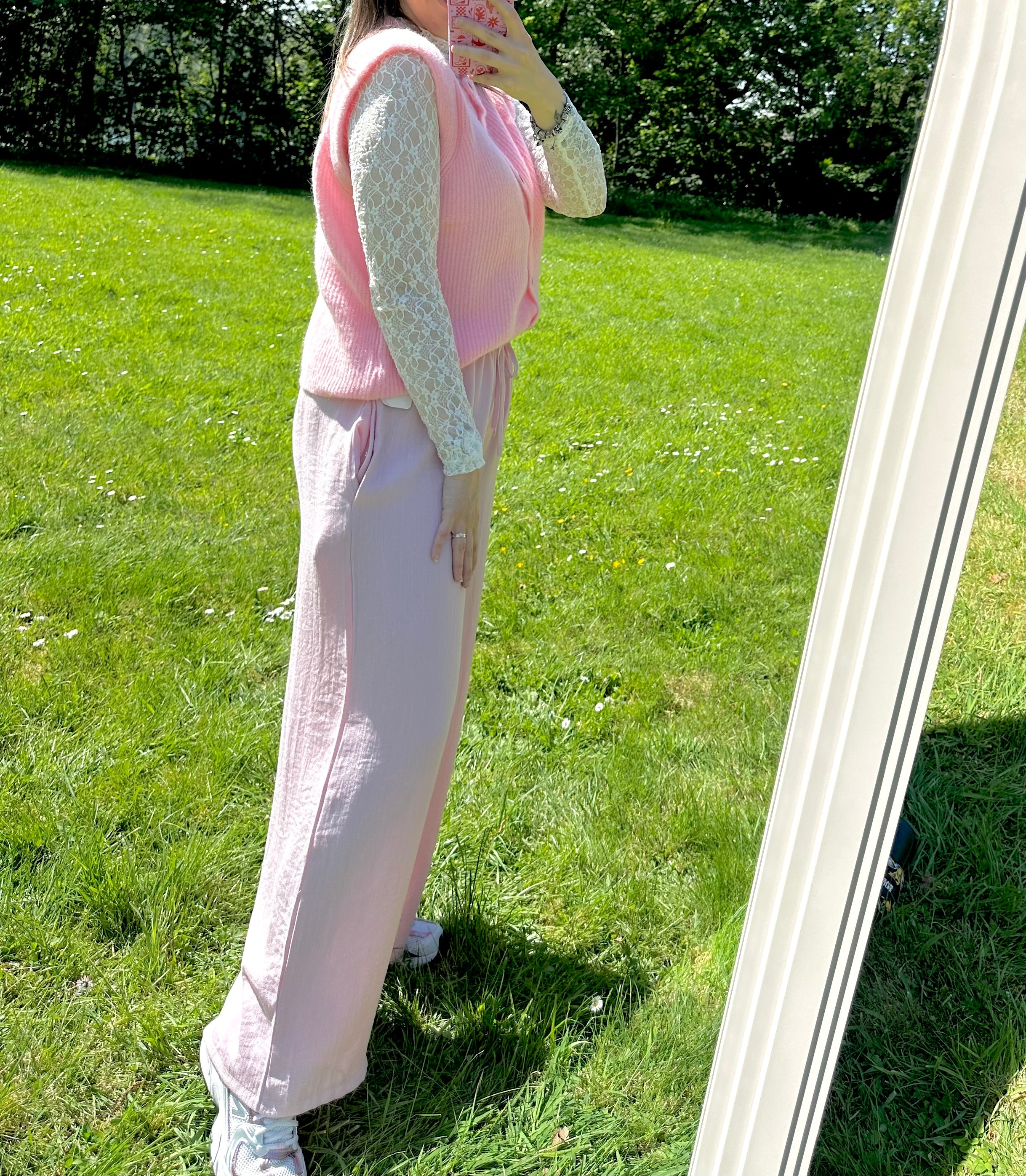 Evelien Alpaca Sleeveless Vest Rosé Shadow