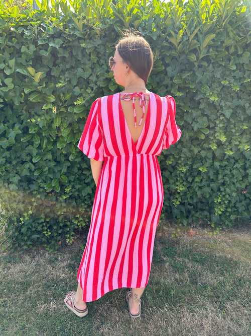 Chana Dress Roze/Rood