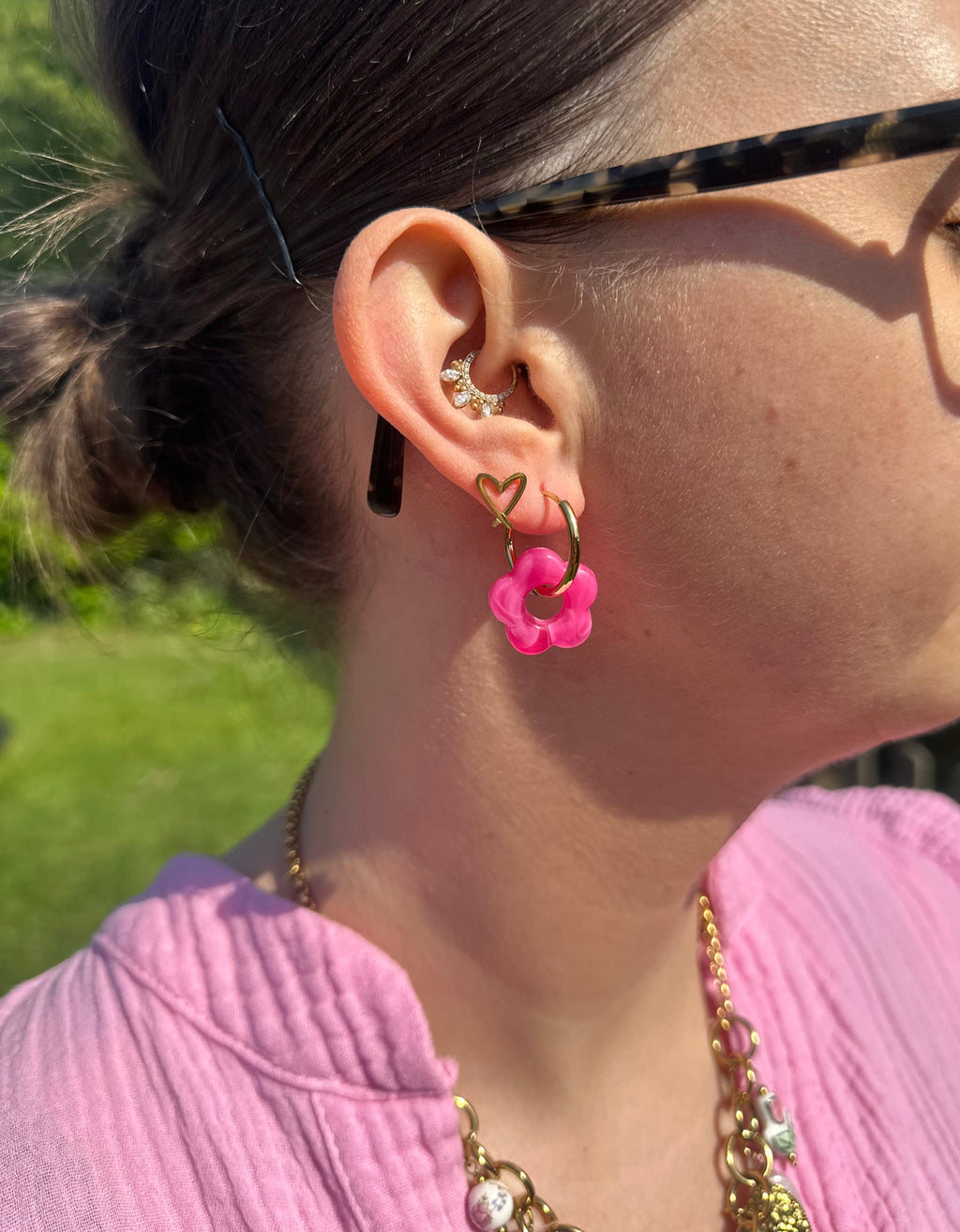 Stella Oorbellen Pink