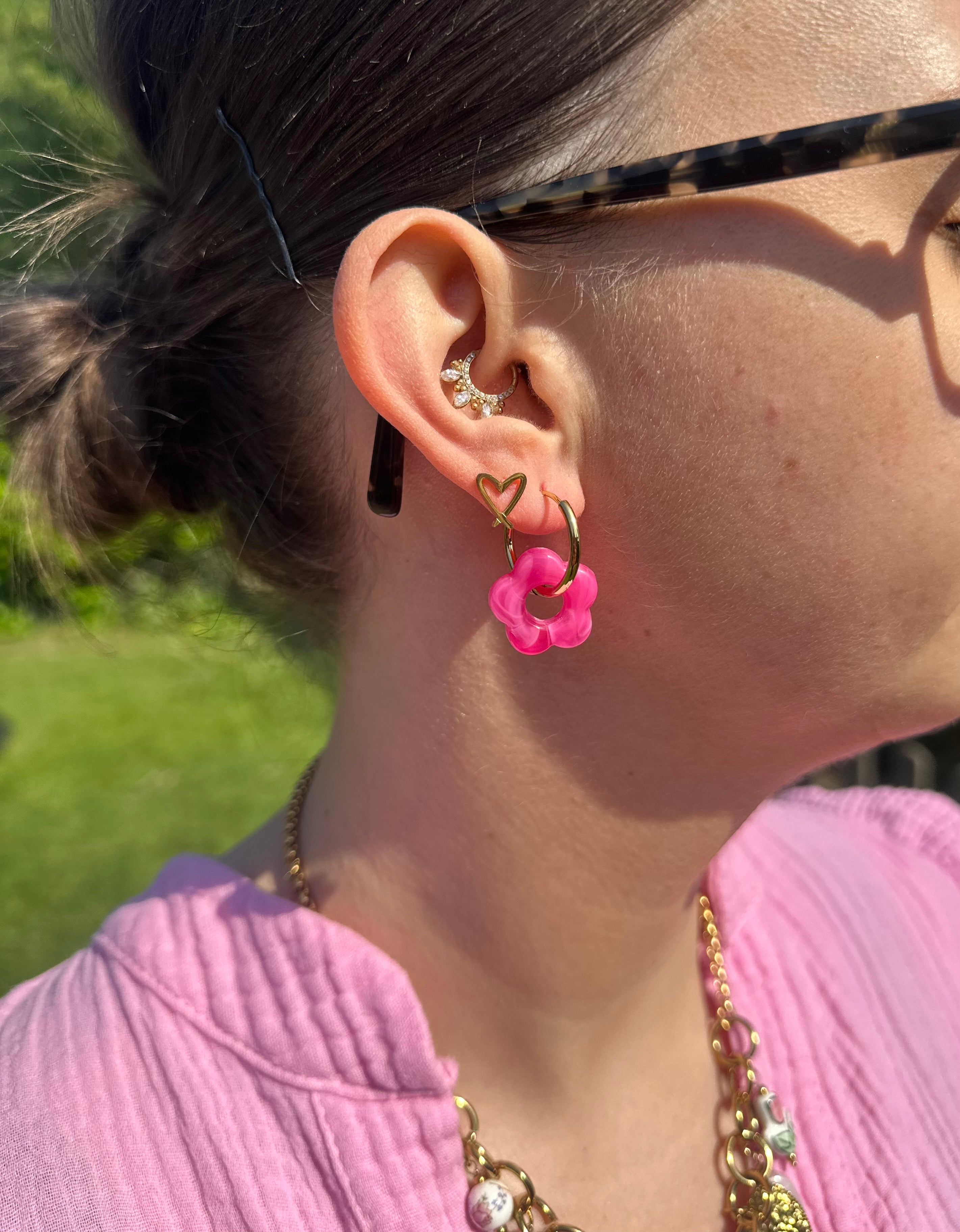 Stella Oorbellen Pink
