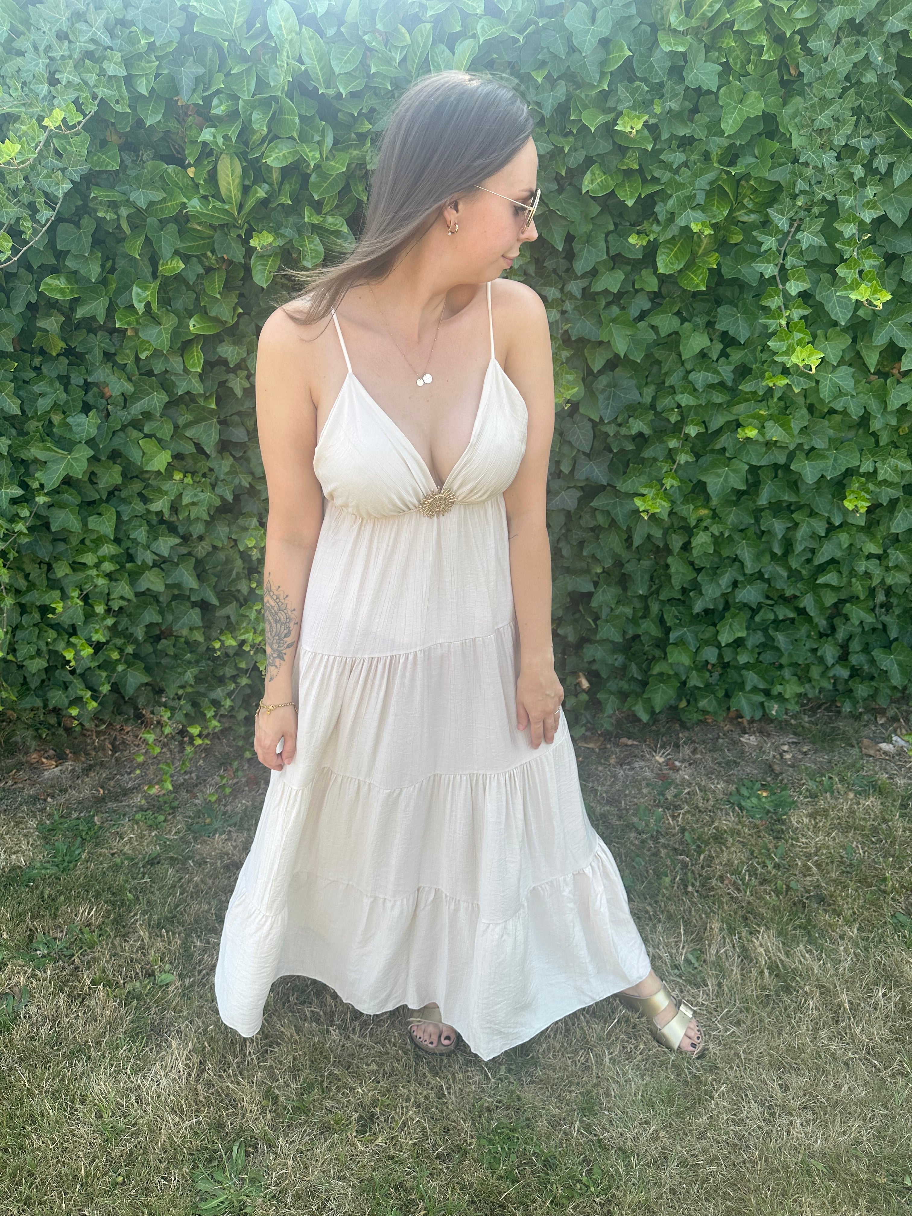 Helena Dress Beige